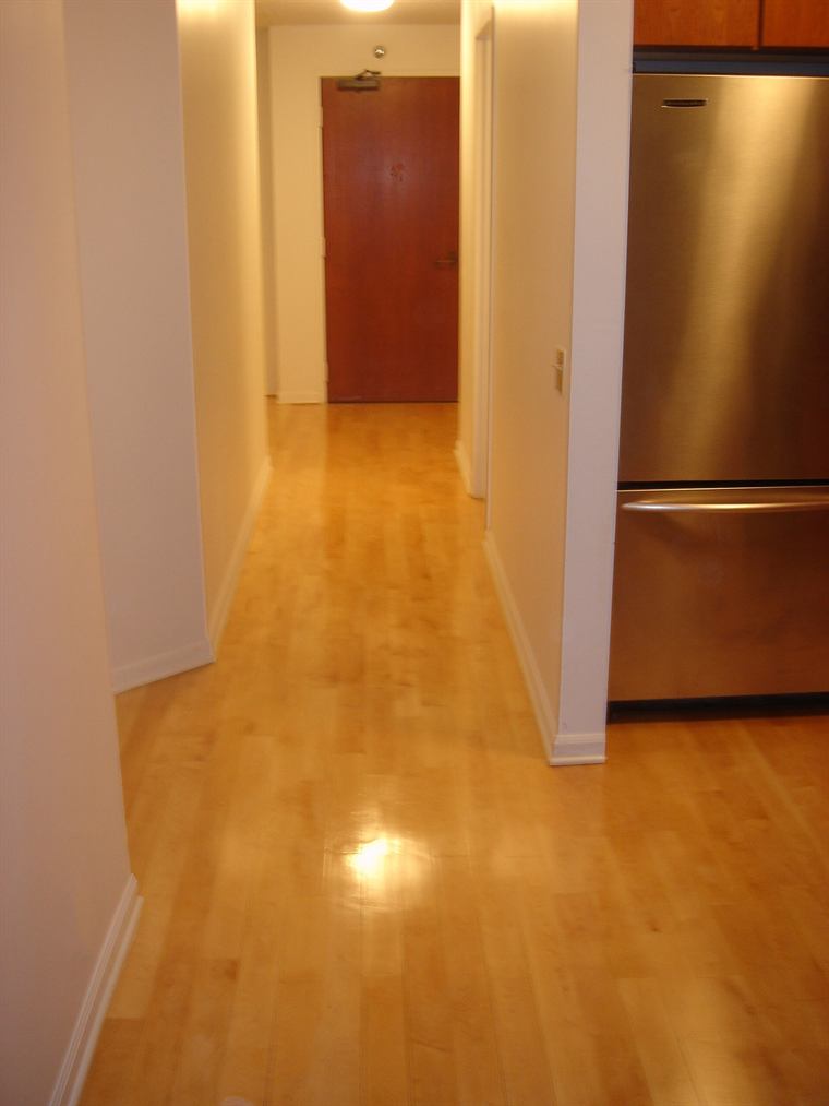 Heart-pine flooring, bundle banded