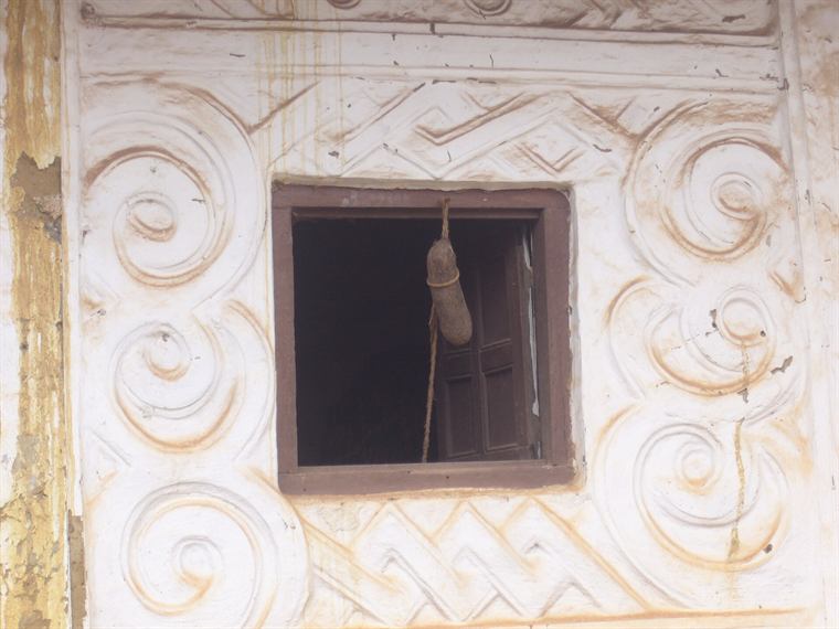 Old sash with its glass intact